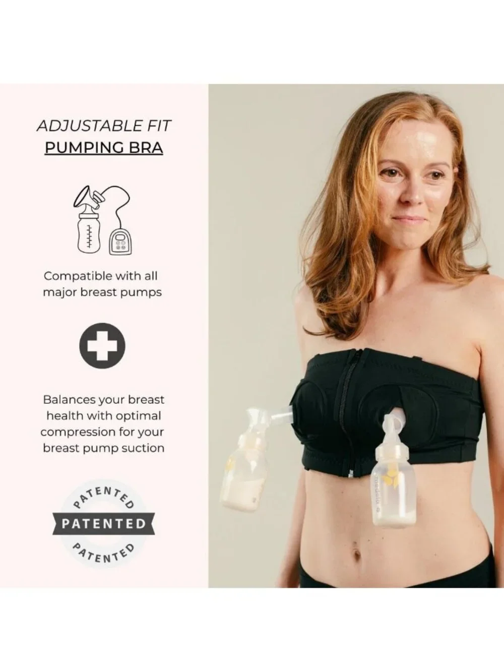 Hands-Free Pumping Bra - Comfortable, Adjustable, & Perfect for Nursing Moms